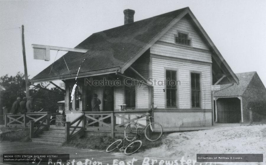 Postcard: Railroad Station, East Brewster, Massachusetts